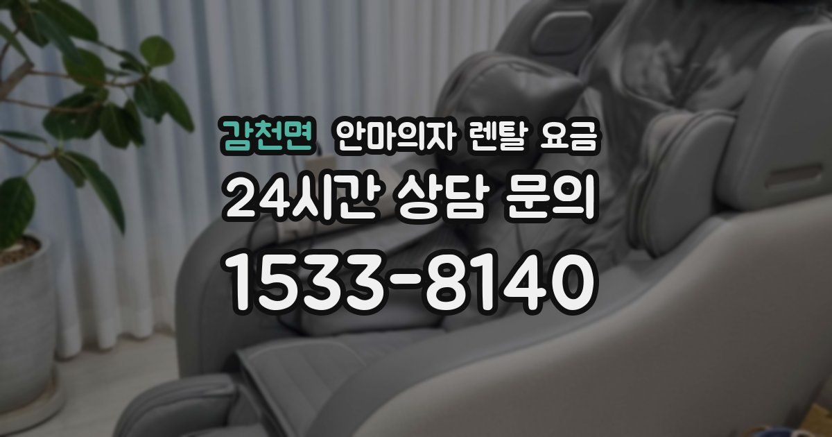 감천면 안마의자 렌탈 요금