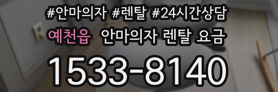 예천읍 안마의자 렌탈 요금