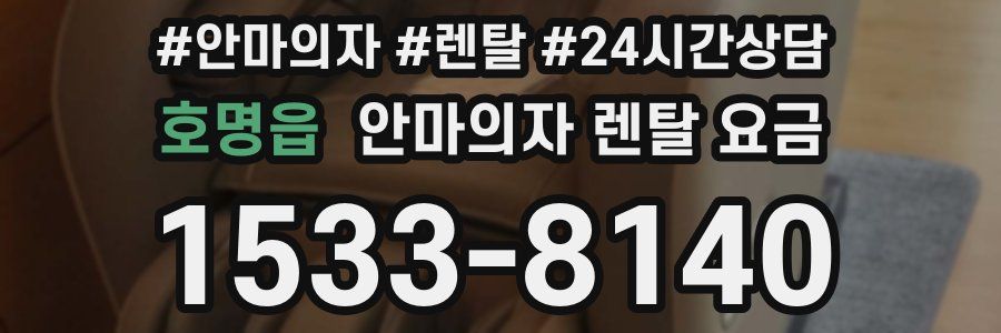 호명읍 안마의자 렌탈 요금