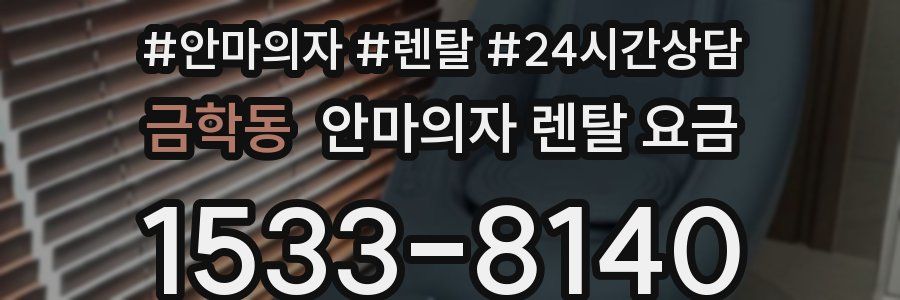 금학동 안마의자 렌탈 요금