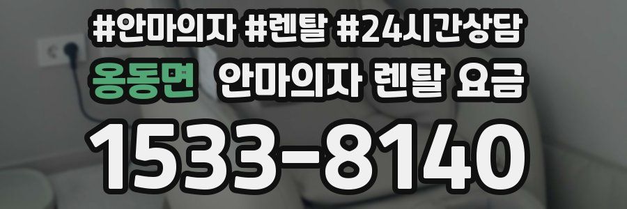 옹동면 안마의자 렌탈 요금