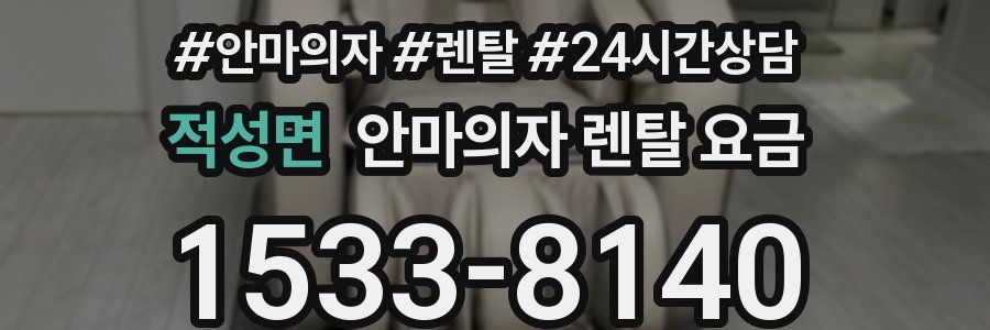 적성면 안마의자 렌탈 요금