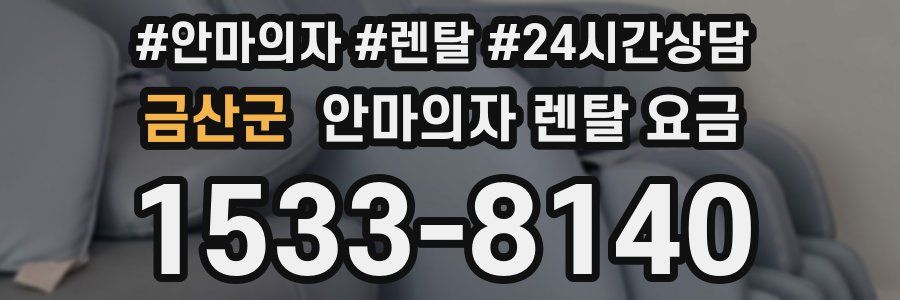 금산군 안마의자 렌탈 요금