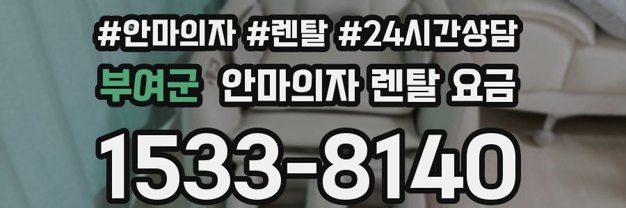부여군 안마의자 렌탈 요금