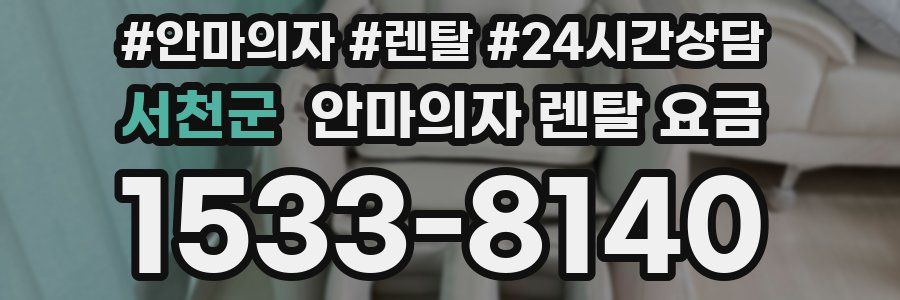 서천군 안마의자 렌탈 요금