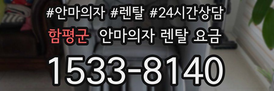 함평군 안마의자 렌탈 요금
