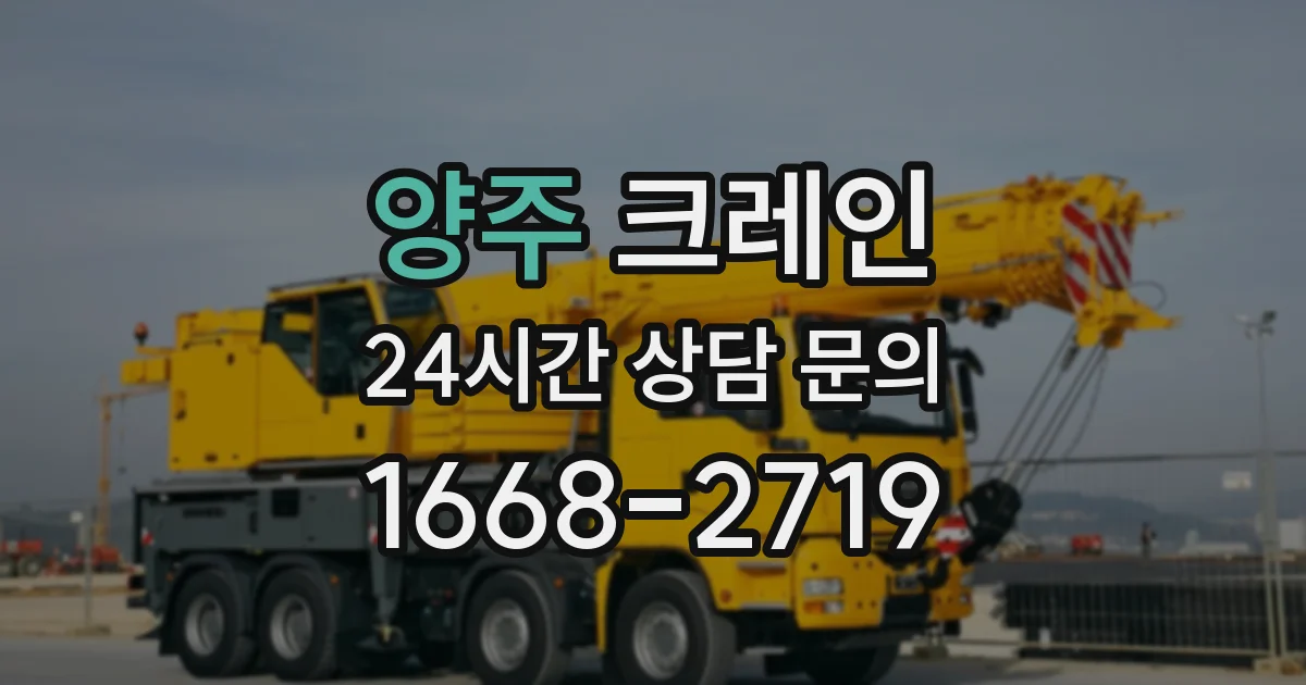 양주 크레인