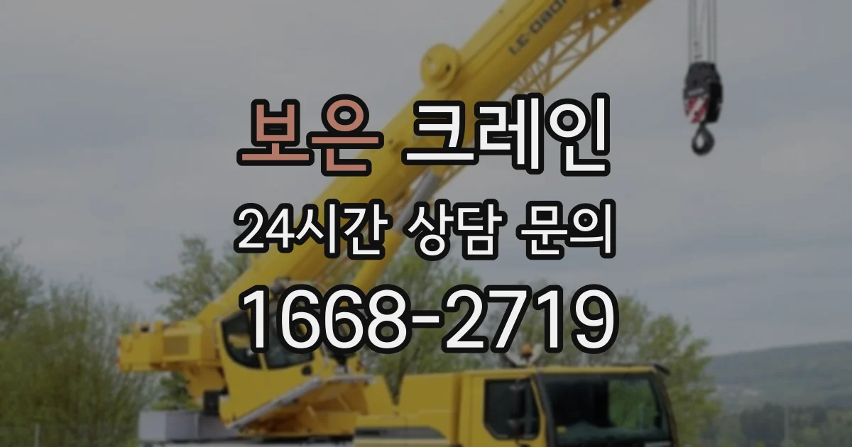 보은 크레인