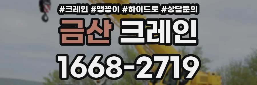 금산 크레인