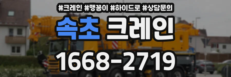 속초 크레인