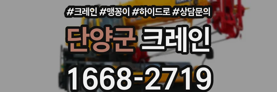 단양군 크레인
