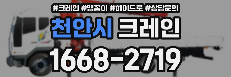천안시 크레인