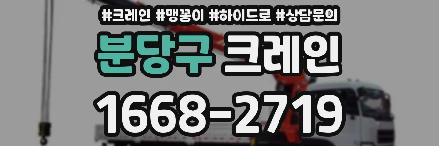 분당구 크레인
