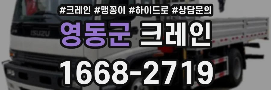 영동군 크레인