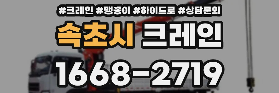 속초시 크레인