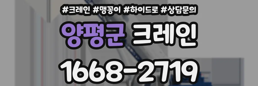 양평군 크레인
