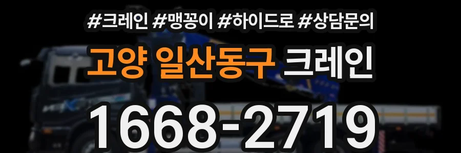 고양 일산동구 크레인