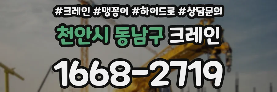 천안시 동남구 크레인