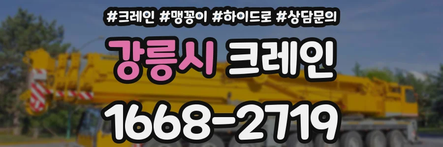 강릉시 크레인