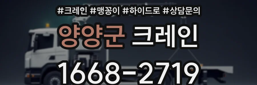 양양군 크레인
