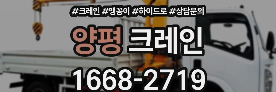 양평 크레인