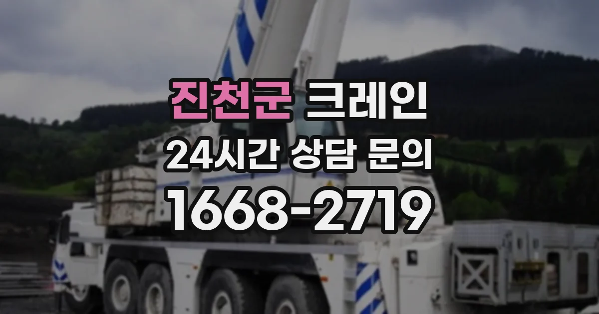 진천군 크레인
