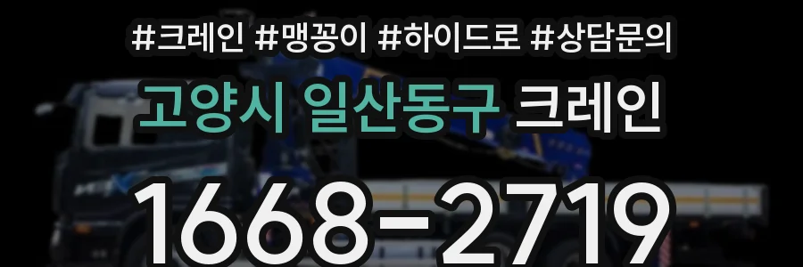 고양시 일산동구 크레인