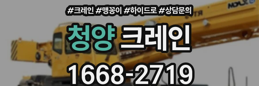 청양 크레인