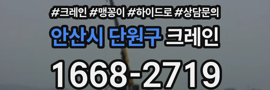 안산시 단원구 크레인