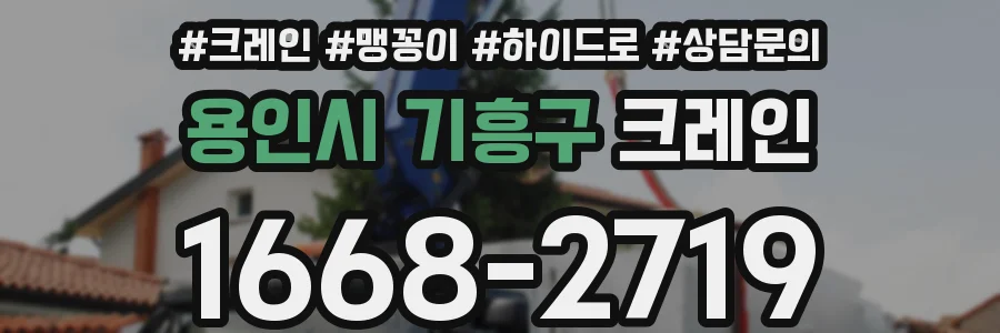 용인시 기흥구 크레인
