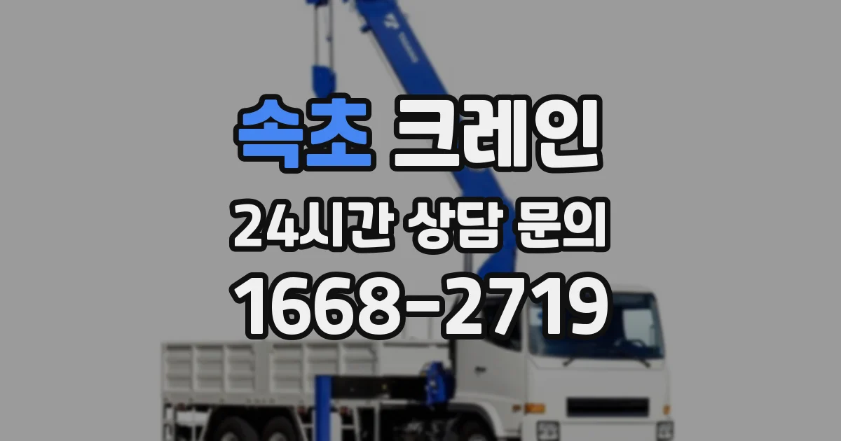 속초 크레인
