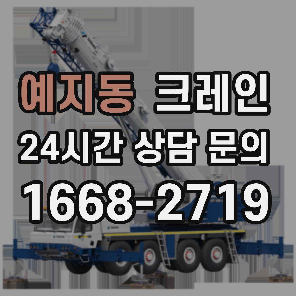 예지동 카고 크레인