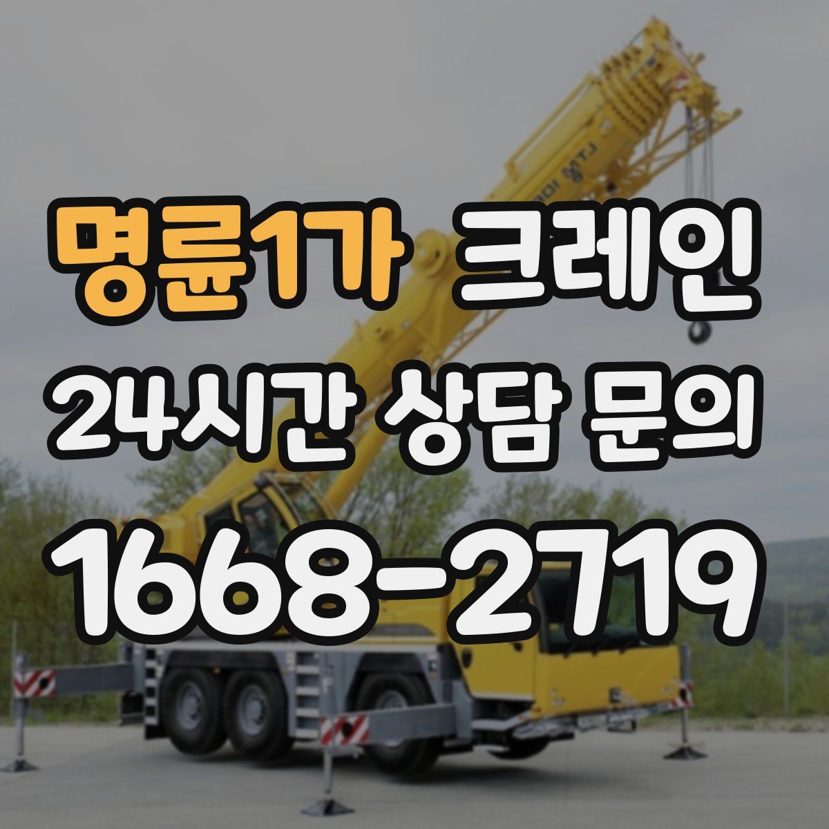 명륜1가 카고 크레인