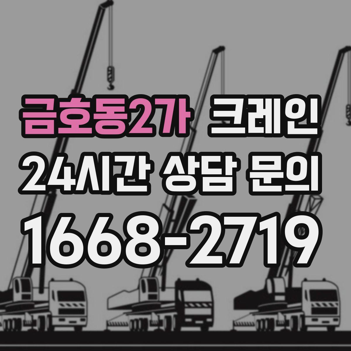 금호동2가 카고 크레인