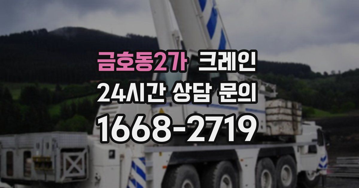 금호동2가 크레인