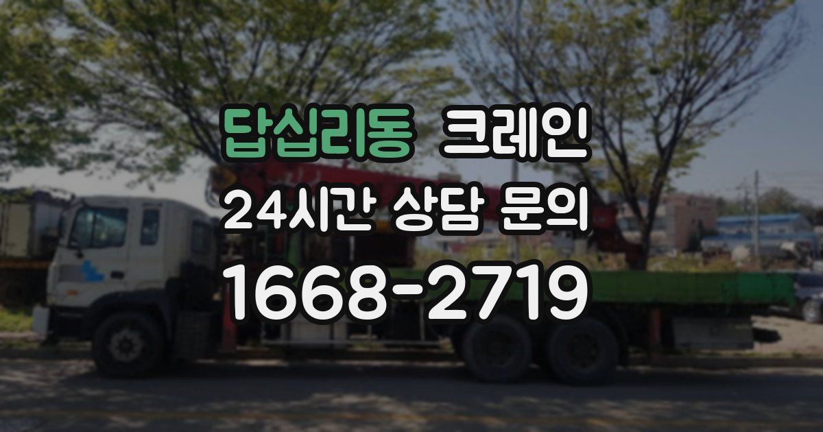 답십리동 크레인