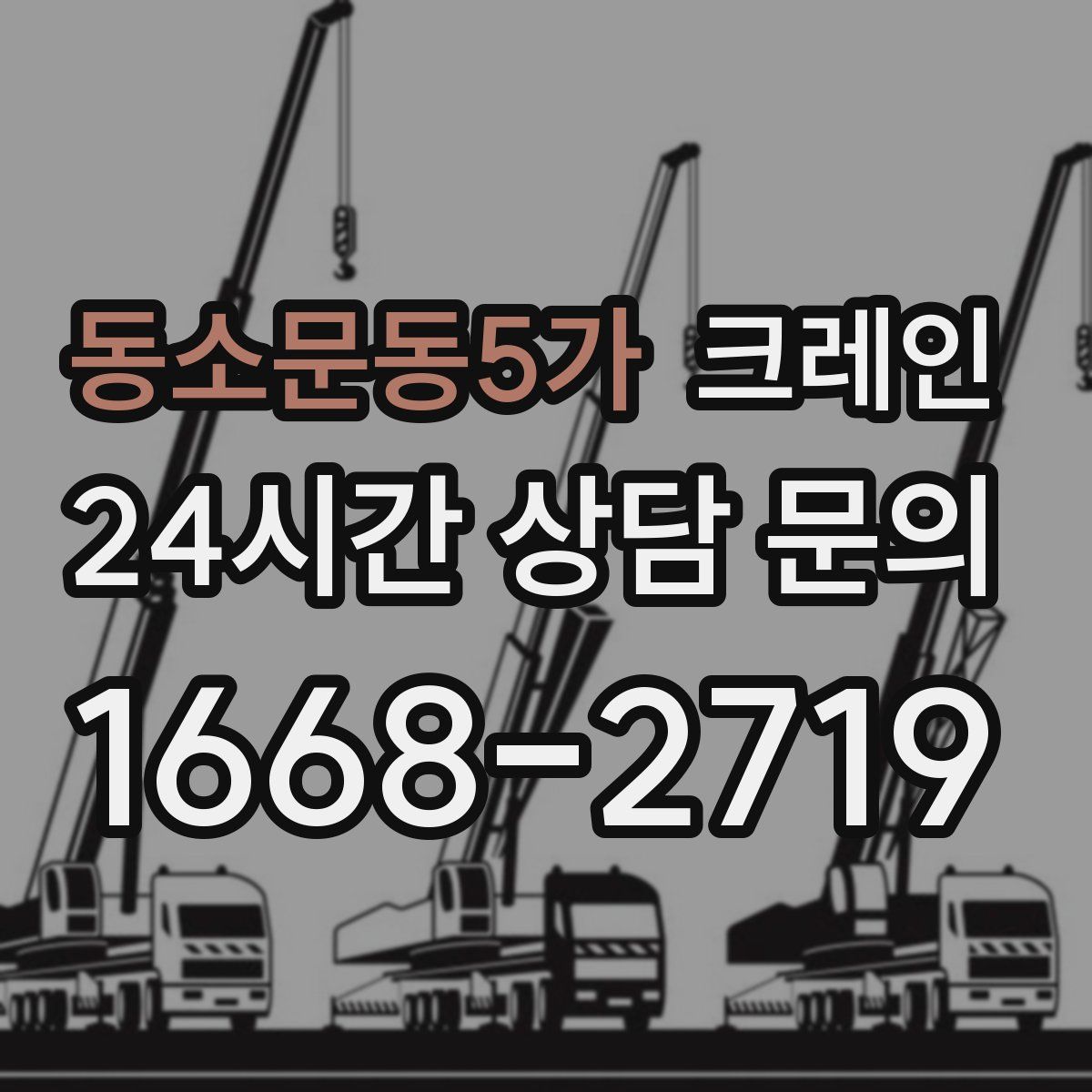 동소문동5가 카고 크레인