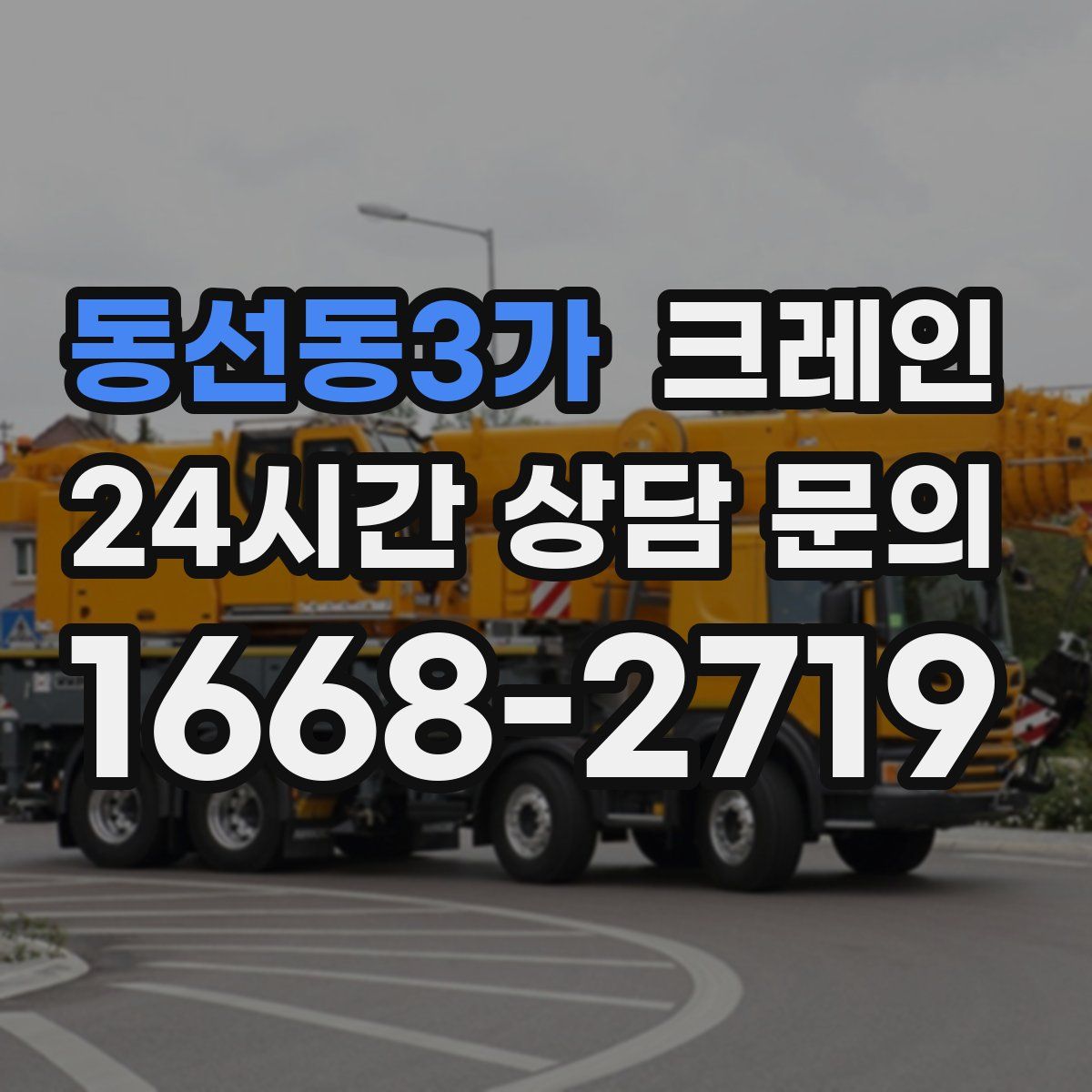 동선동3가 카고 크레인