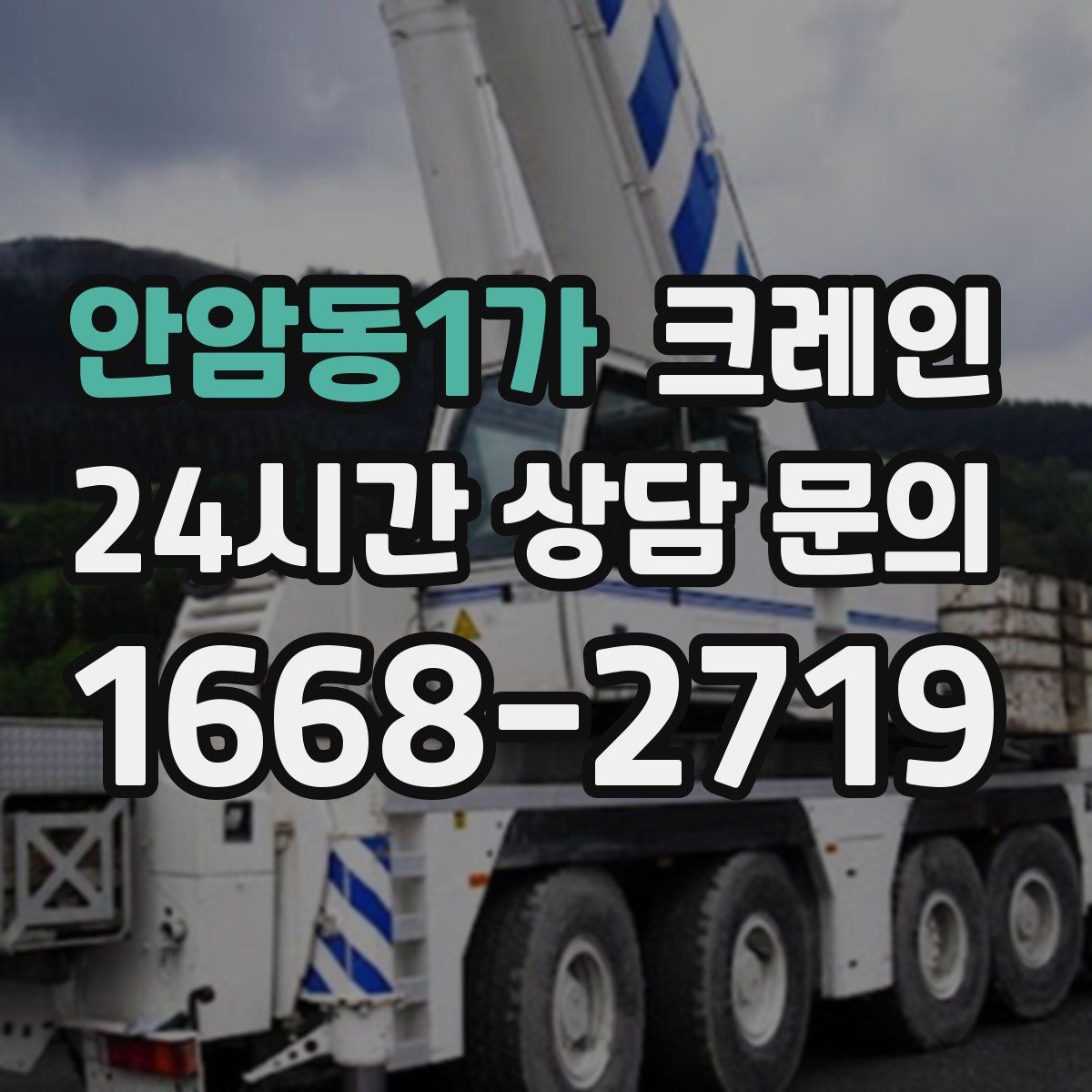 안암동1가 카고 크레인