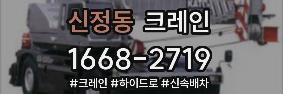 신정동 크레인 작업