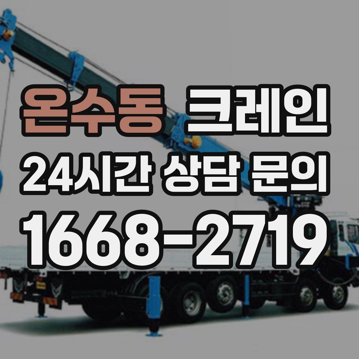 온수동 카고 크레인