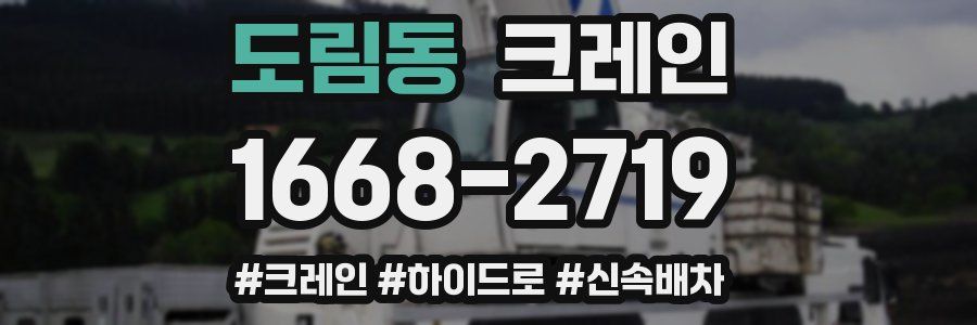 도림동 크레인 작업