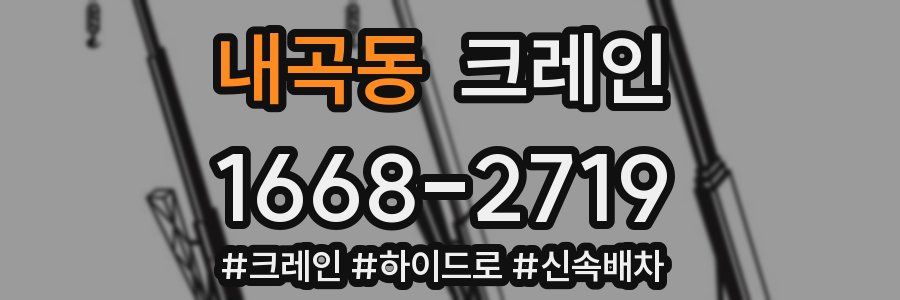 내곡동 크레인 작업