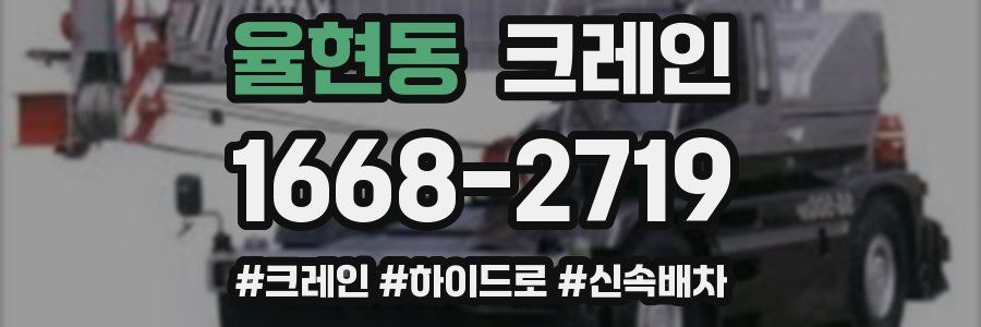 율현동 크레인 작업