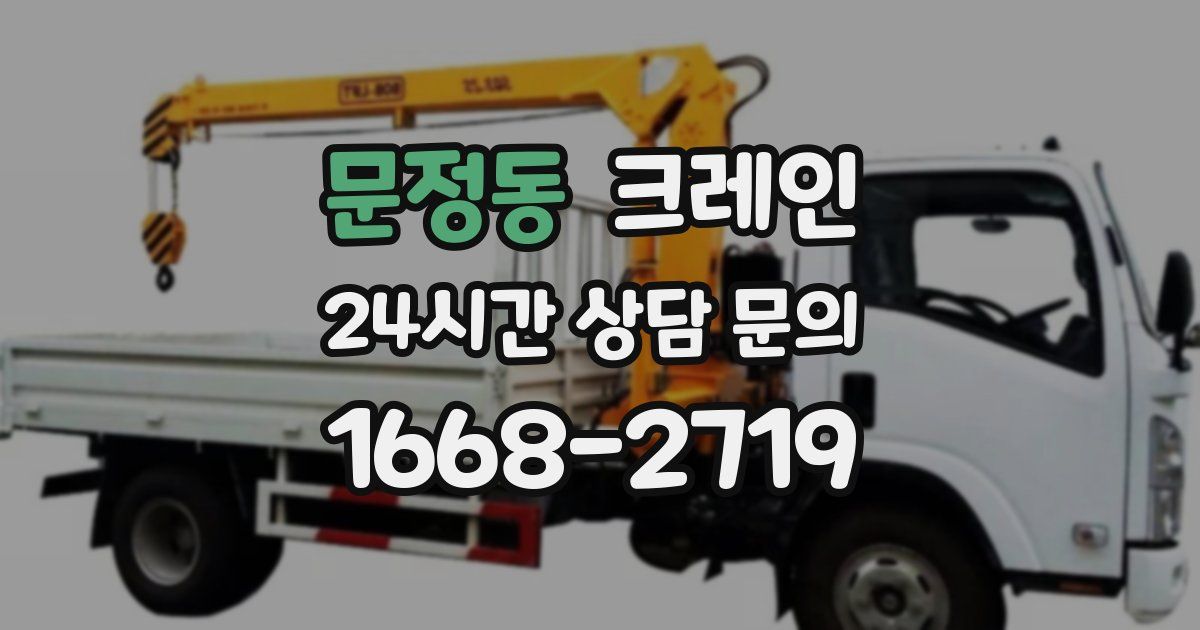 문정동 크레인