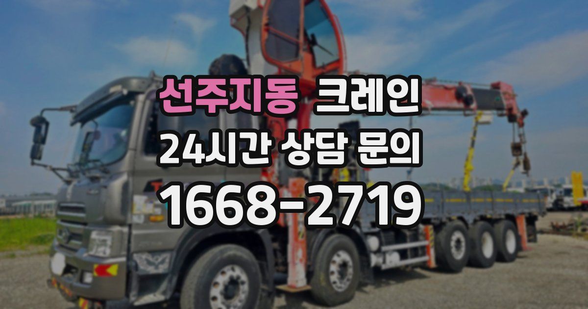 선주지동 크레인