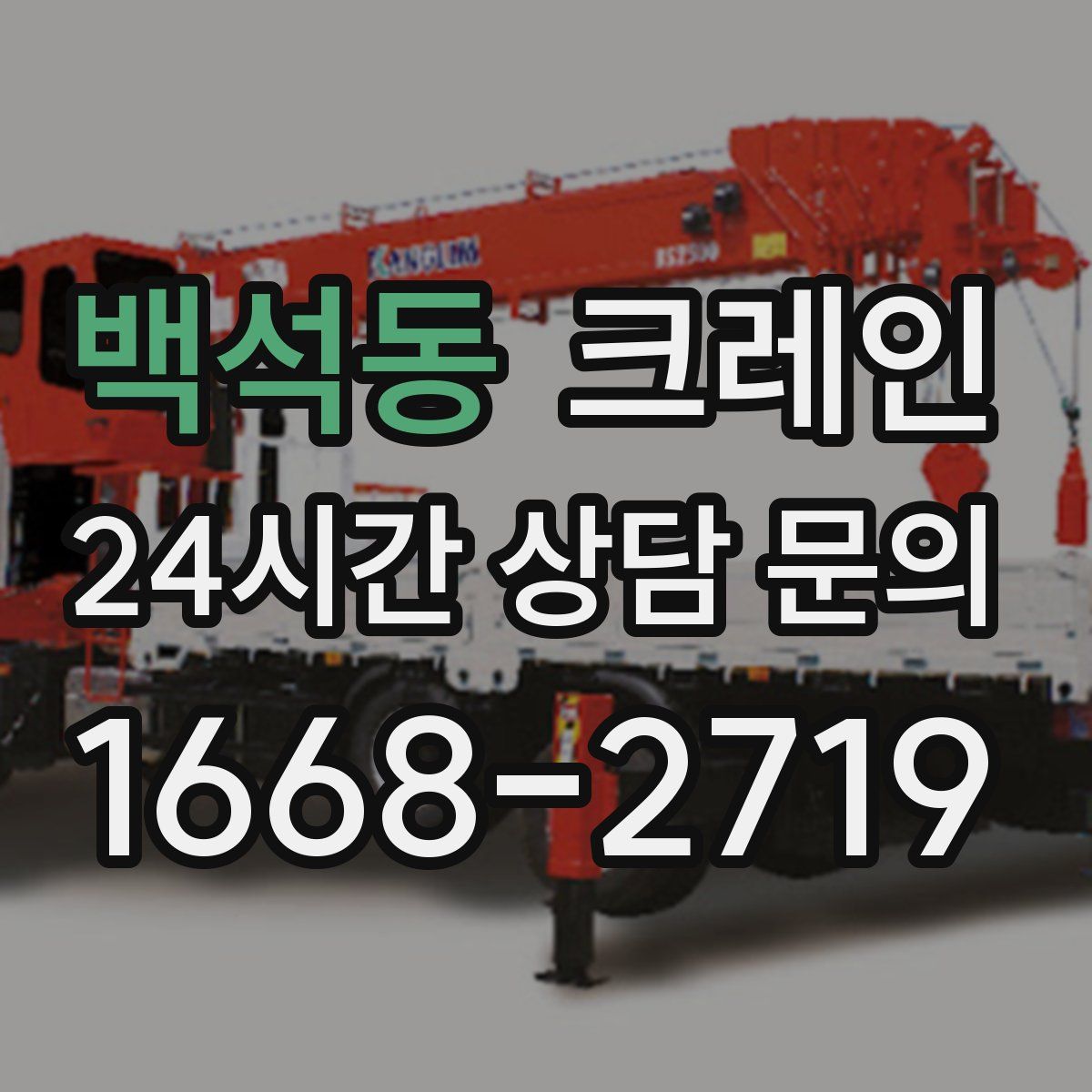 백석동 카고 크레인