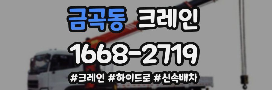 금곡동 크레인 작업