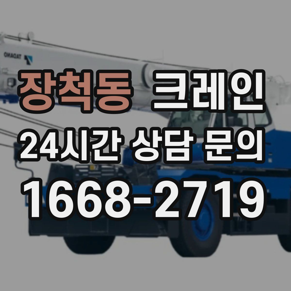 장척동 카고 크레인