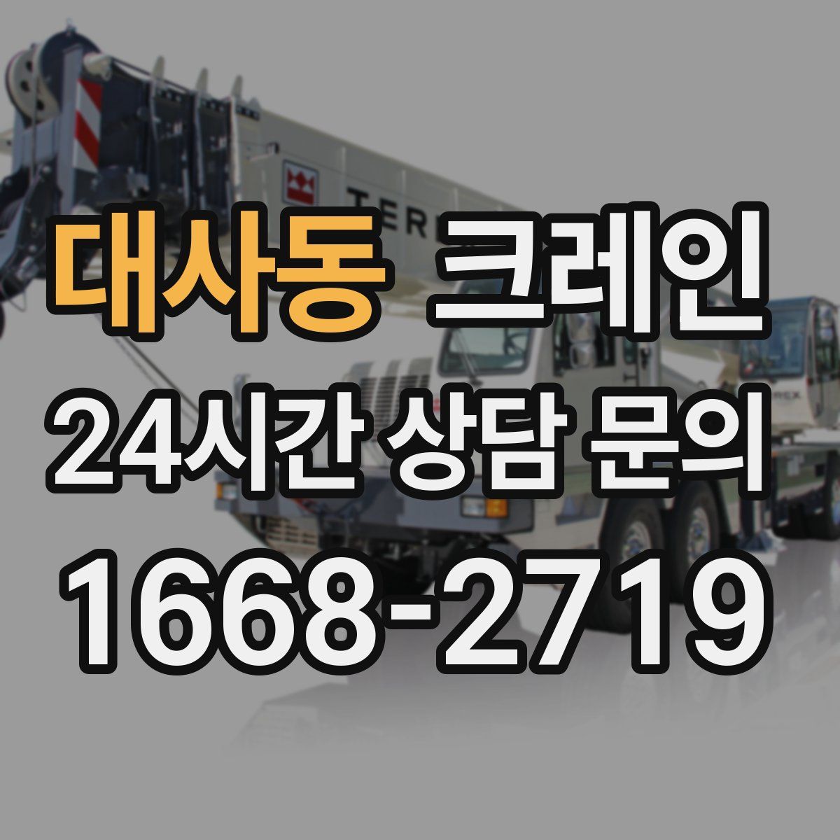 대사동 카고 크레인